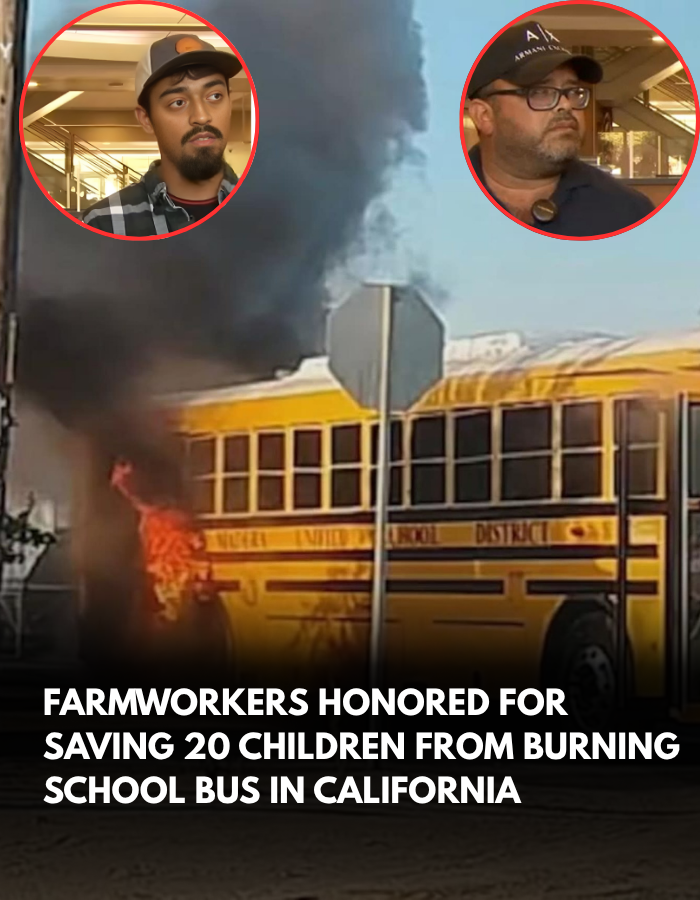 2 good Samaritans honored for saving students from burning school bus in California 2 good Samaritans honored for saving students from burning school bus in California